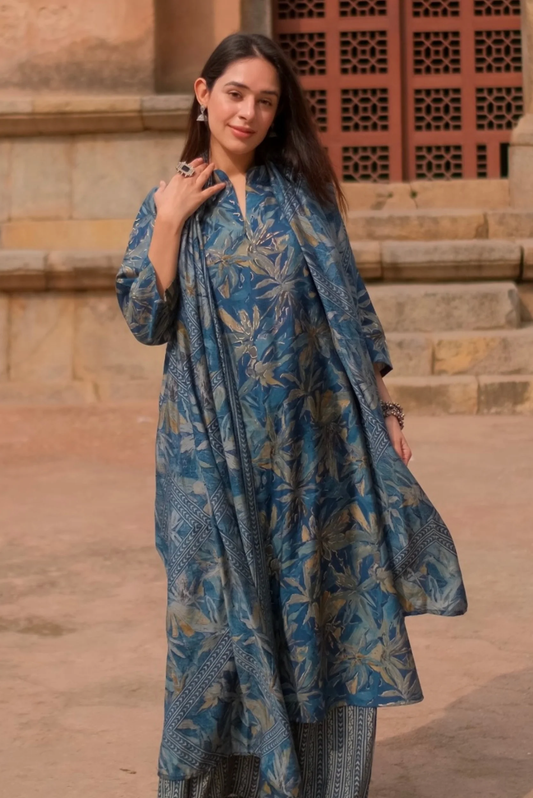 A-Line Printed Kurta Set