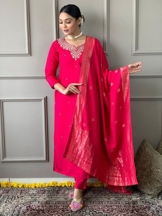 kurti duptta and bottom set