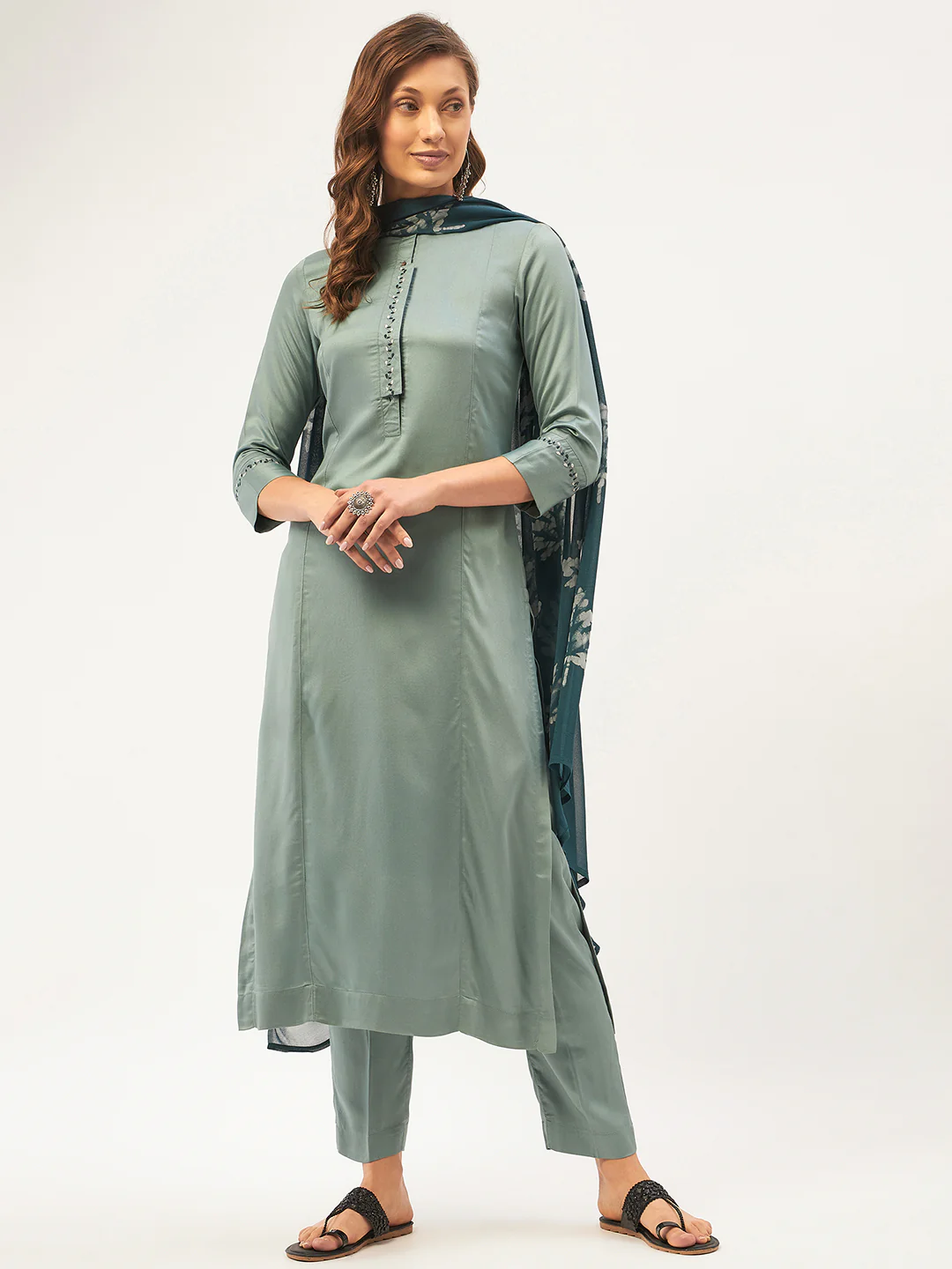 Lush Green Kurta Set with Dupatta