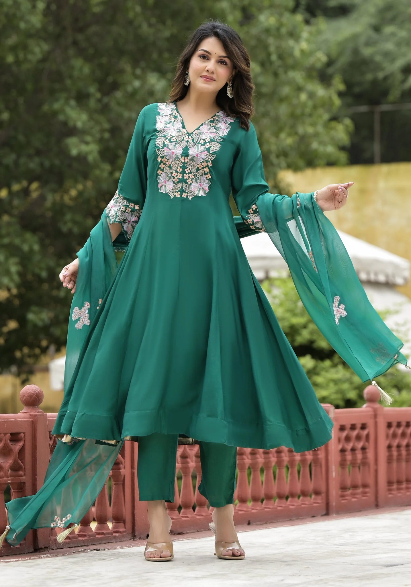 Handwork Premium Anarkali Kurta Set