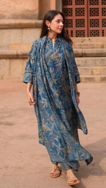 A-Line Printed Kurta Set