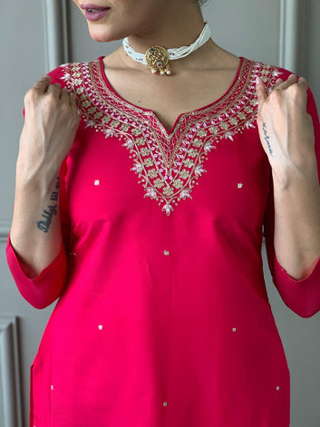 kurti duptta and bottom set