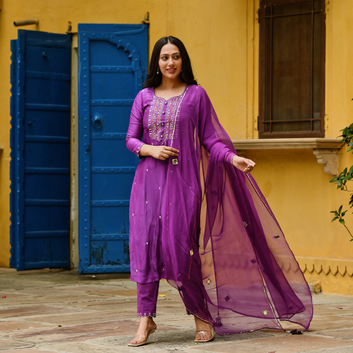 Cotton Silk Kurta Set